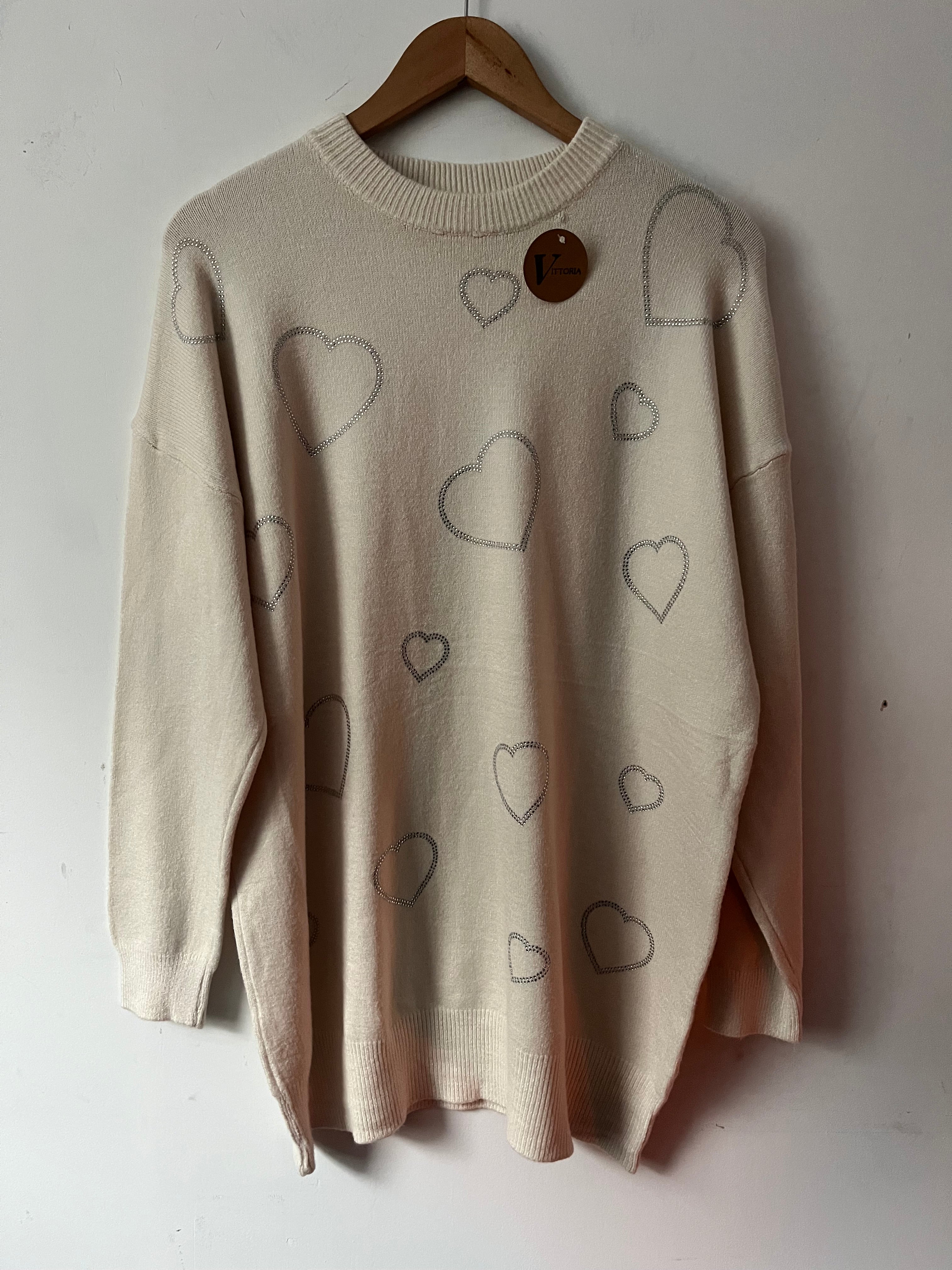 Swetter corazones crema