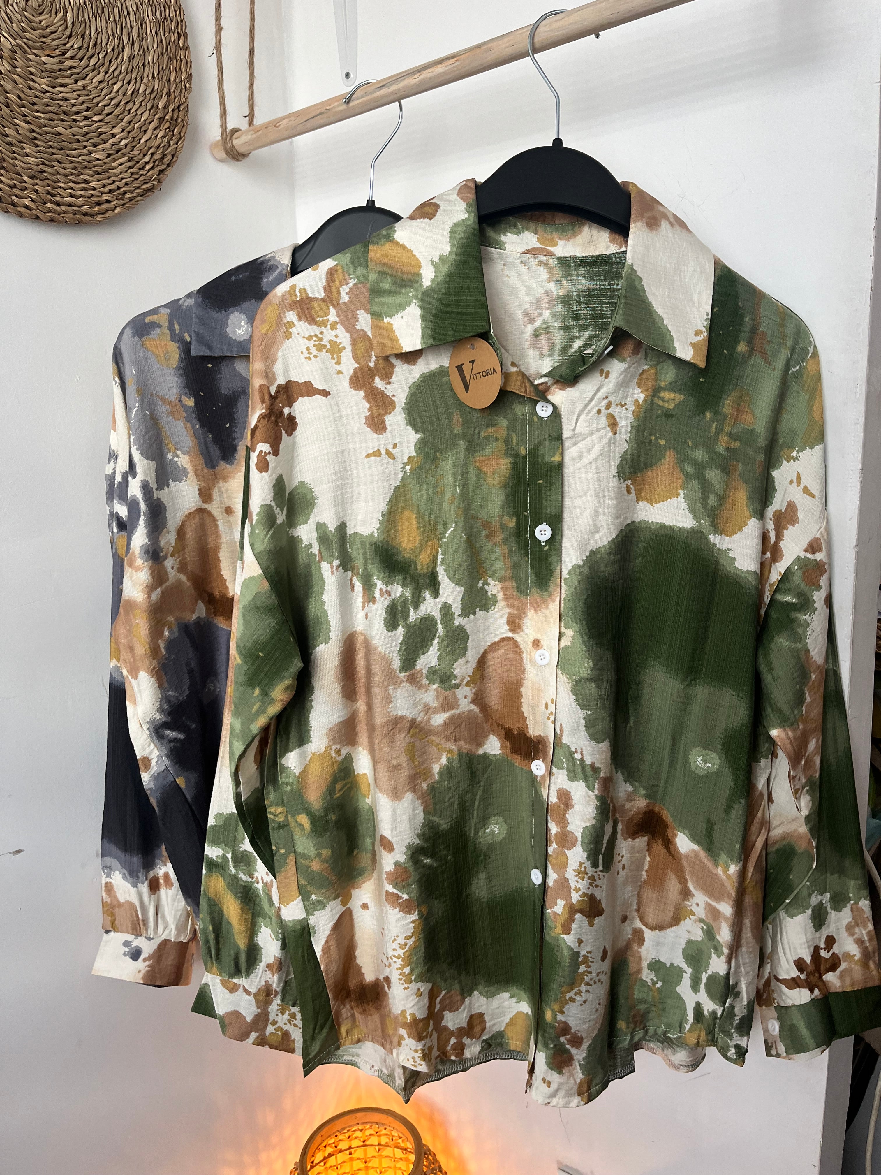 Blusa viscosa verde